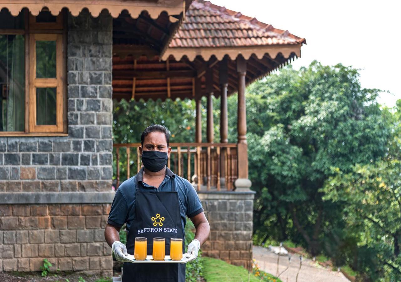 Saffronstays Niramay, Torna-Rajgad - Rustic Pool Villa With A Gazebo And Great Forest Views Marg Asni Kültér fotó
